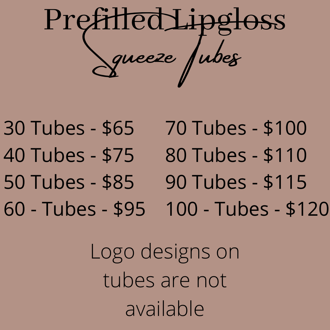 PRE-FILLLED LIPGLOSS (SQUEEZE TUBES)
